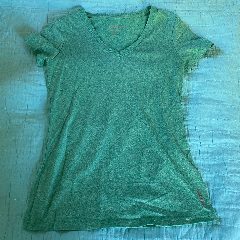 Reebok Turquoise Green Women's Athletic Top Small